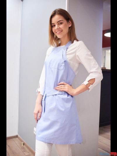 Фартук медицинский DOCLIKE DL015 голубой