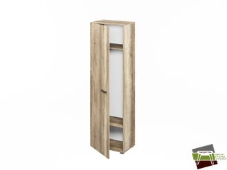 Шкаф для одежды узкий L-621 Дуб Каньон 570*374*1916 мм (Ш*Г*В)