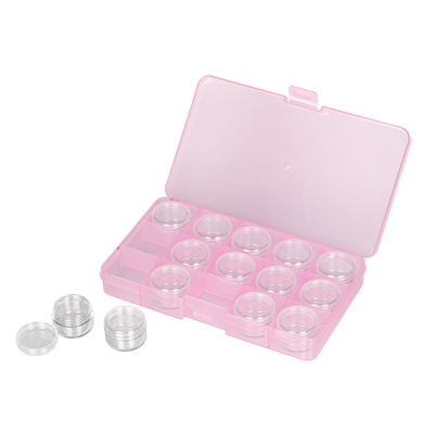 "Gamma" Коробка пластик для шв. принадл. OM-042-110 пластик 17.7 x 10.2 x 2.3см розовый\прозрачный