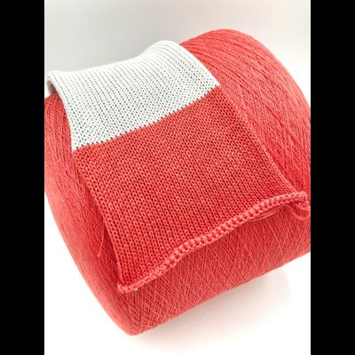 Servizi e Seta art. cottonsilk 55% Silk Mulberry (шёлк), 45% Organic Cotton (хлопок) Nm.2/48 2400 метров в 100 гр. цв. Salmone