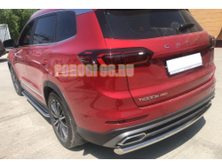 Защита заднего бампера d60 для Chery Tiggo 8 Pro 2021-