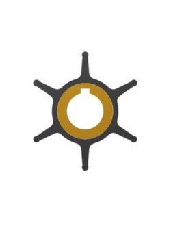 Импеллер со шпонкой Ancor 5573 Ø45,3x14,6мм посадочное Ø16,2мм 6 лопастей из черного неопрена для двигателей Honda 8-10л.с.