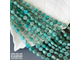 Амазонит яркий шестигранники 8,2x8,5 мм, цена за нить 19 см