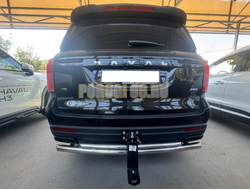 Защита заднего бампера двойная Папа Тюнинг d60/42 для Haval H5 2024-