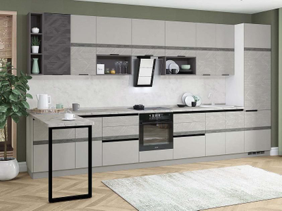 Кухонный гарнитур Бостон размер 150х422 см