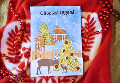 ФП штамп "Новогодняя елка 2 бол" (s)