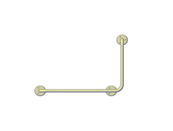 Поручень угловой (90°) 600х400 мм правый