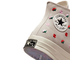 Кеды Converse Chuck Taylor 70 Floral Embroidery серые высокие с вышивкой