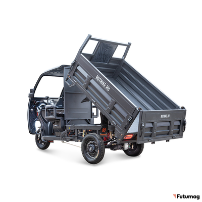 Грузовой электротрицикл Rutrike D5 1700 КАБИНА серый