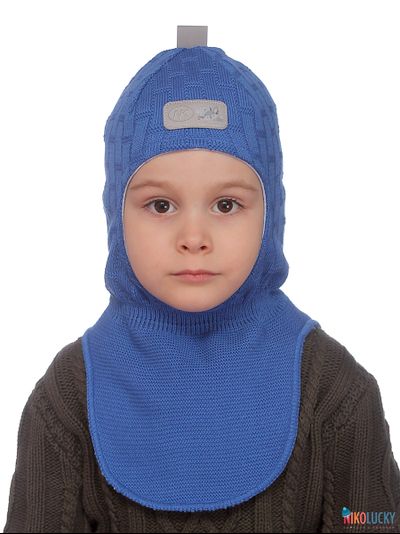 Шапка-шлем "Саша" 20201-02, цвет ярко-синий, р. 54-56