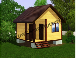 Дачный домик 4х4 м