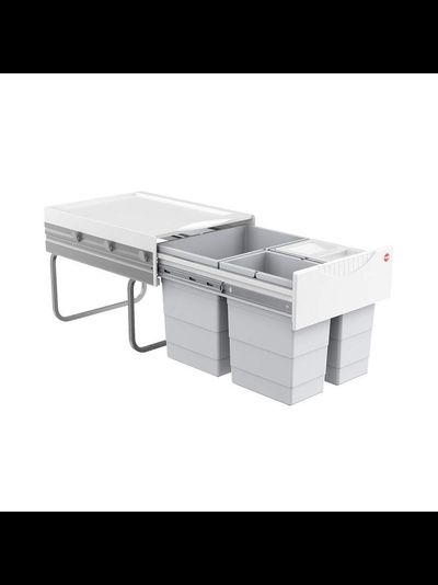 ВСТРАИВАЕМОЕ ВЕДРО ДЛЯ МУСОРА 35Л SPACE SAVING HAILO