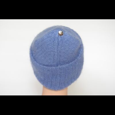 Шапка женская с отворотом Vizio Италия 6946 CRYO голубая