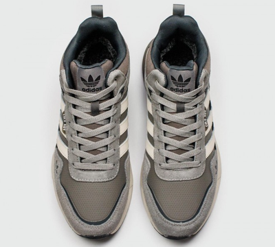 Adidas Retropy F2 Mid With Fur Grey White