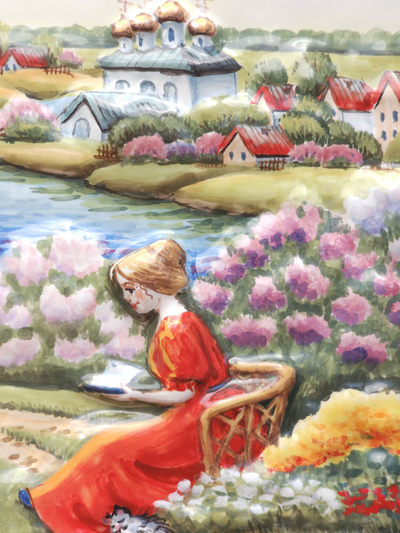 Лето в усадьбе (панно)