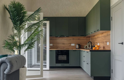 Кухня «Квадро» Оливково-зеленый  модульная кухня