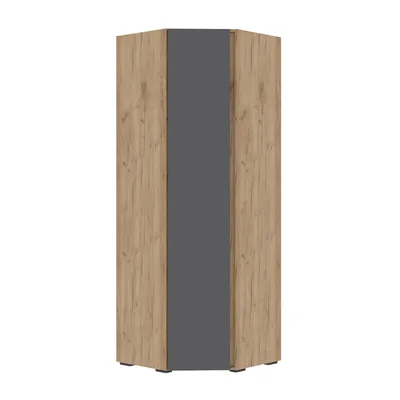 Спальня ХЕЛЕН - Шкаф угловой ШК 04 Дуб Крафт золотой/Графит