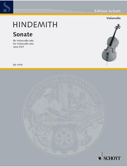 Hindemith, P: Cello Sonata op. 25/3