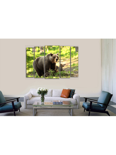 Модульная картина &quot;Бурые мишки&quot;