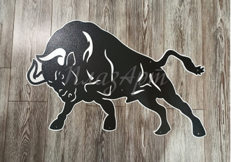 Узор на ворота бык