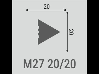 Молдинг М27 - 20*20*2000мм