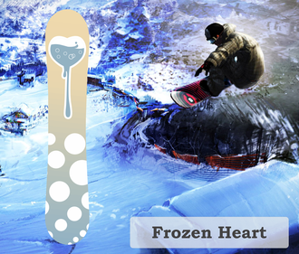 Наклейка на сноуборд Frozen Heart