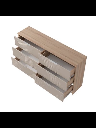 Эмилия КМ-04 комод Дуб смоки/Айриш (MF03)