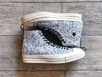 Зимние кеды Converse Chuck 70 Sherpa серые