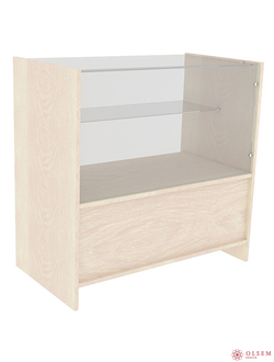 Прилавок стекло широкое ПБСС 900х500х900мм (ДУБ МОЛОЧНЫЙ)