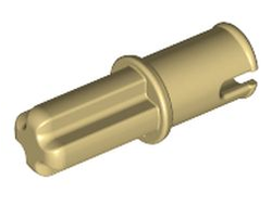 Technic, Axle  1L with Pin without Friction Ridges, Tan (3749 / 4133591 / 4186017 / 4666579 / 65625)