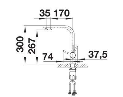 Смеситель Blanco FONTAS II SILGRANIT 526943