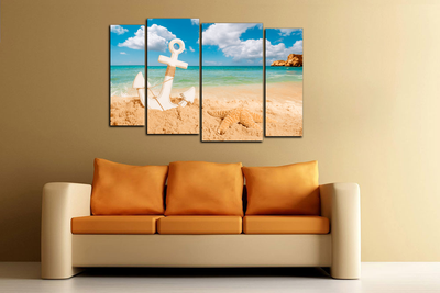 Модульная картина "Голубая лагуна"