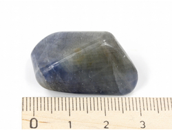 Корунд синий (сапфир), галтовка, Индия (29*21*18 мм, 17 г) №27577