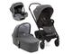 Joie Chrome DLX + спальный болк Chrome Carrycot + автокресло Joie i-Gemm