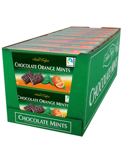 Chocolate Orange Mints - плитки темного шоколада апельсин/мята 200г