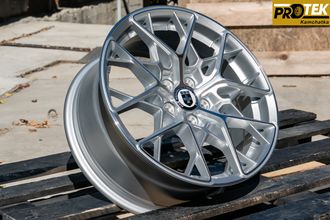 Комплект дисков R16 7,0J ET+38 5*100 HRE FF10 Серебро с полированными лучами (B107)