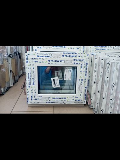 000010 Окно ширина 600 высота 450. Профиль Melke 60 , 32 стеклопакет, ФРАМУЖНОЕ ОТКРЫВАНИЕ