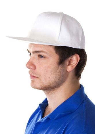 Бейсболка Unit Snapback, белая