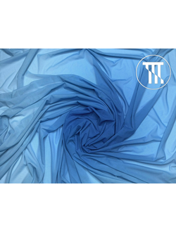 лоскут сетка-стрейч градиент, цв. синий + голубой (r=75см) купон 123Х150см