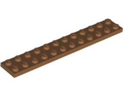 Plate 2 x 12, Medium Nougat (2445 / 6351301)