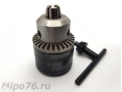 Патрон сверлильный с конусом В16 с ключем