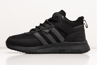 Зимние кроссовки Adidas Retropy High All Black с мехом