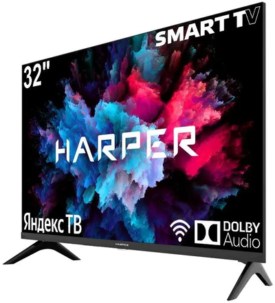 Телевизор Harper 32R750TS  32"  HD Ready  Яндекс ТВ  Черный