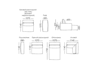 Кентон Модуль Подлокотник (280)