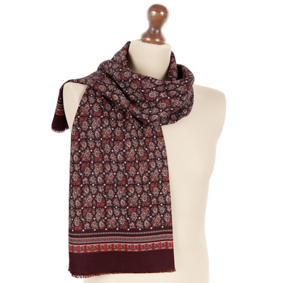 Павловопосадское кашне Огонь 1520-8