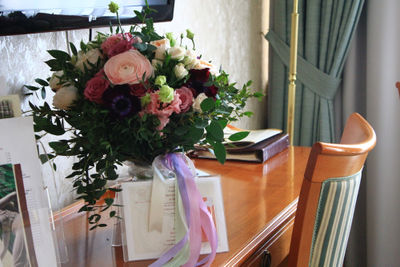 Оформление номера цветами в гостинице № 1491