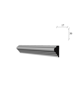 молдинг МЛ-84 гипсовый для стены