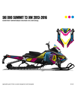 Наклейки на снегоход SKI DOO Summit T3 2013 2014 2015 2016 #1137