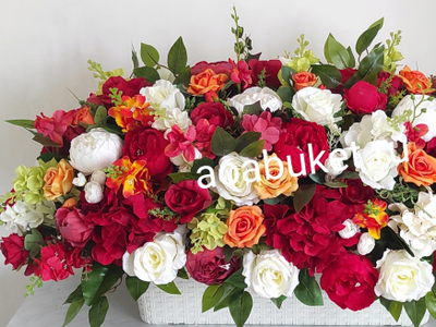 Композиция из искусственных цветов на сцену Фламенко 2 № ОС003