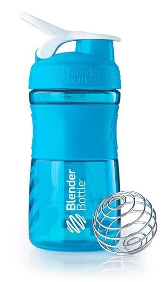 Blender Bottle SportMixer 591 мл, шейкер с венчиком, бирюзовый